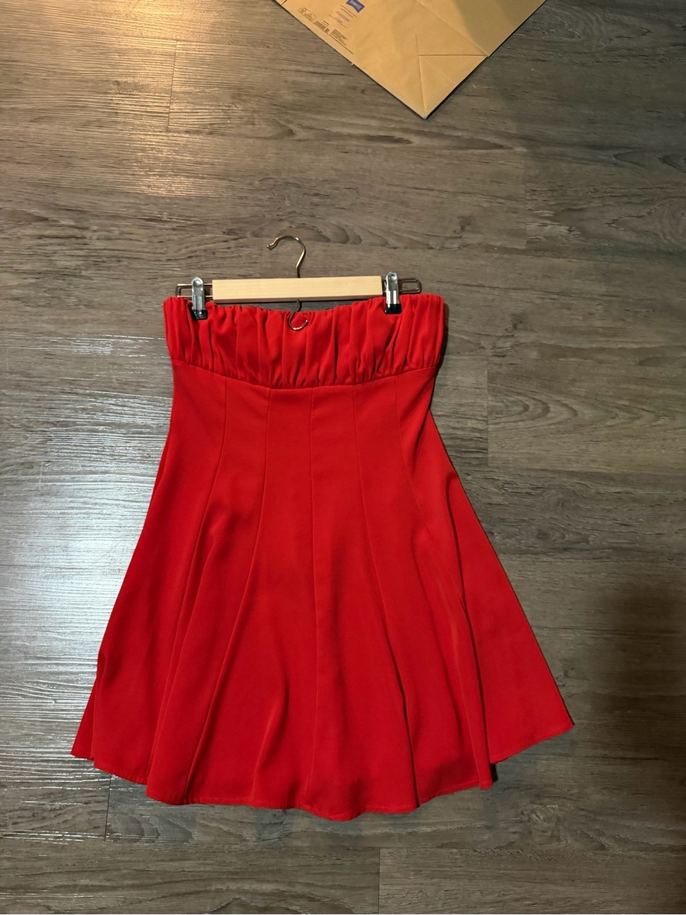 Princess Polly Red Strapless Mini Dress